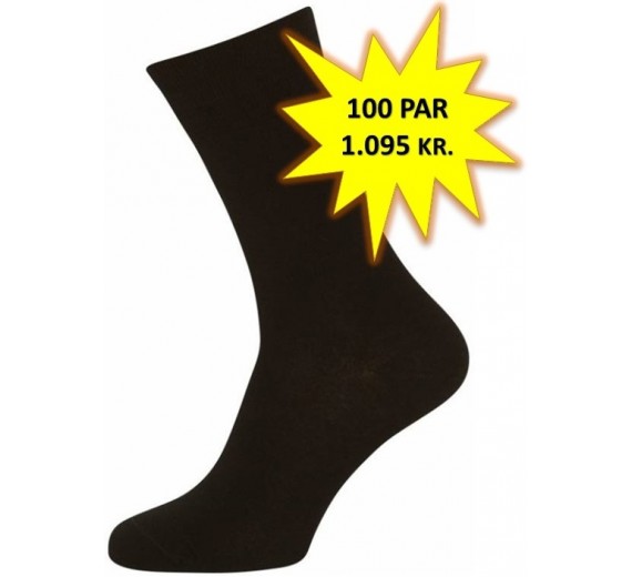 100 Par Gode Sorte Sokker (100-pak)