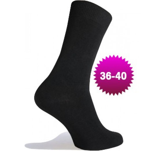 Billige Damesokker - 40 Par - One-size Str. 36-40 - Sorte 