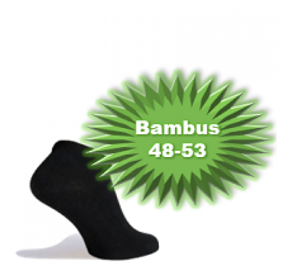 Bambus Ankelstrømper (Korte Strømper) Sort - Str. 48-53