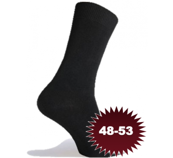 Sorte Sokker Bomuld - Str. 48-53