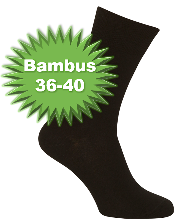 SorteBambussokkerStrrelse3640-20