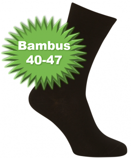 Sorte Bambussokker Størrelse 40-47