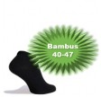 Bambus Ankelstrømper (Korte Strømper) Sort - Str. 40-47