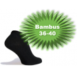 Bambus Ankelstrømper (Korte Strømper) Sort - Str. 36-40