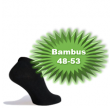 Bambus Ankelstrømper (Korte Strømper) Sort - Str. 48-53